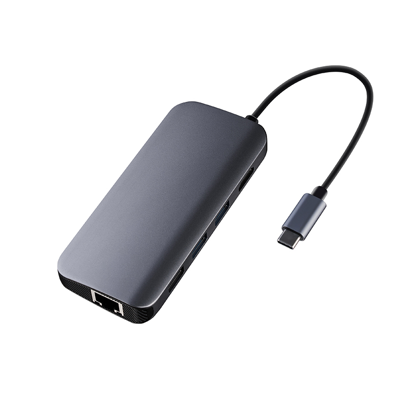 8 hauv 1 USB C Hub
